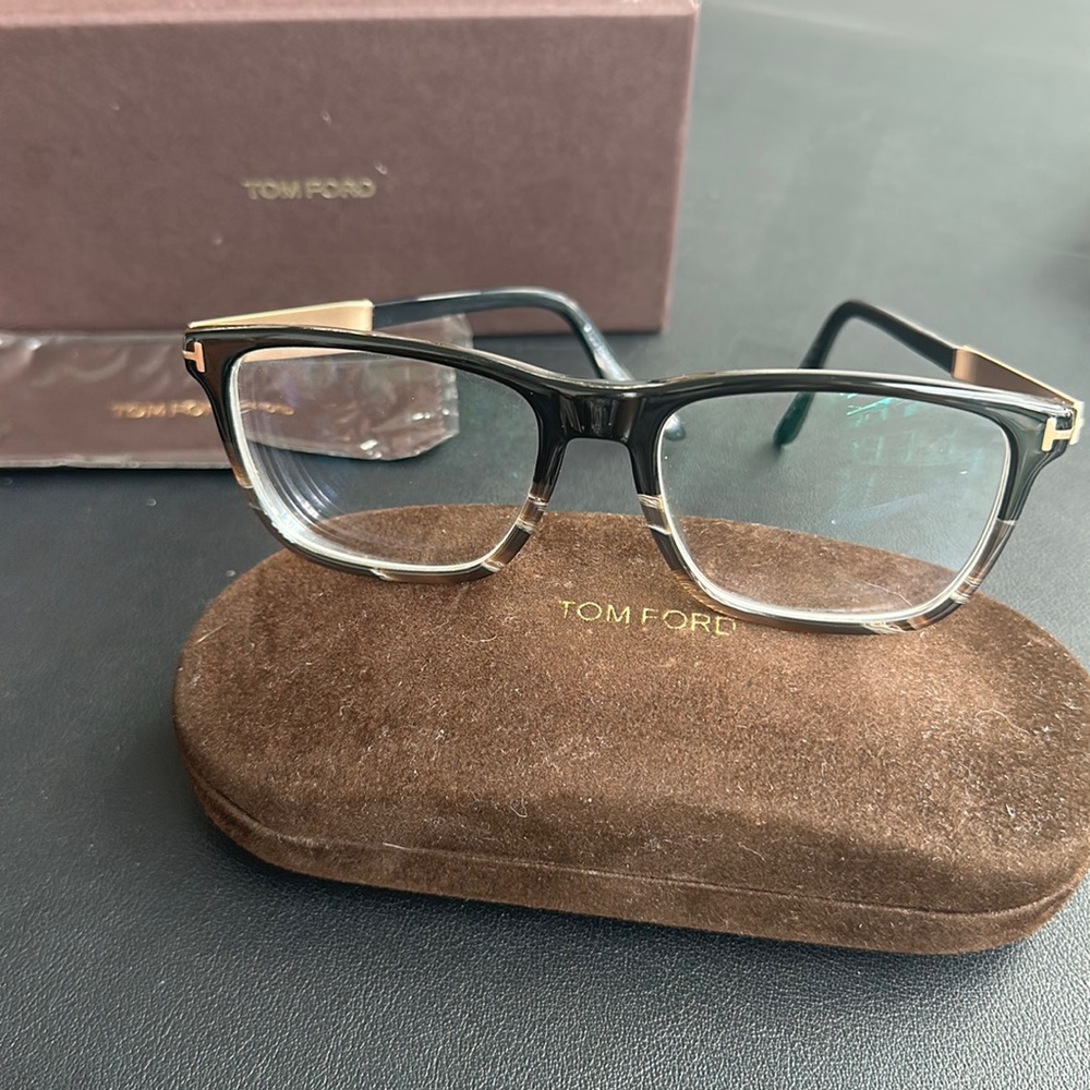TOM FORD Prescription Eyeglass Frame, with Box + Case